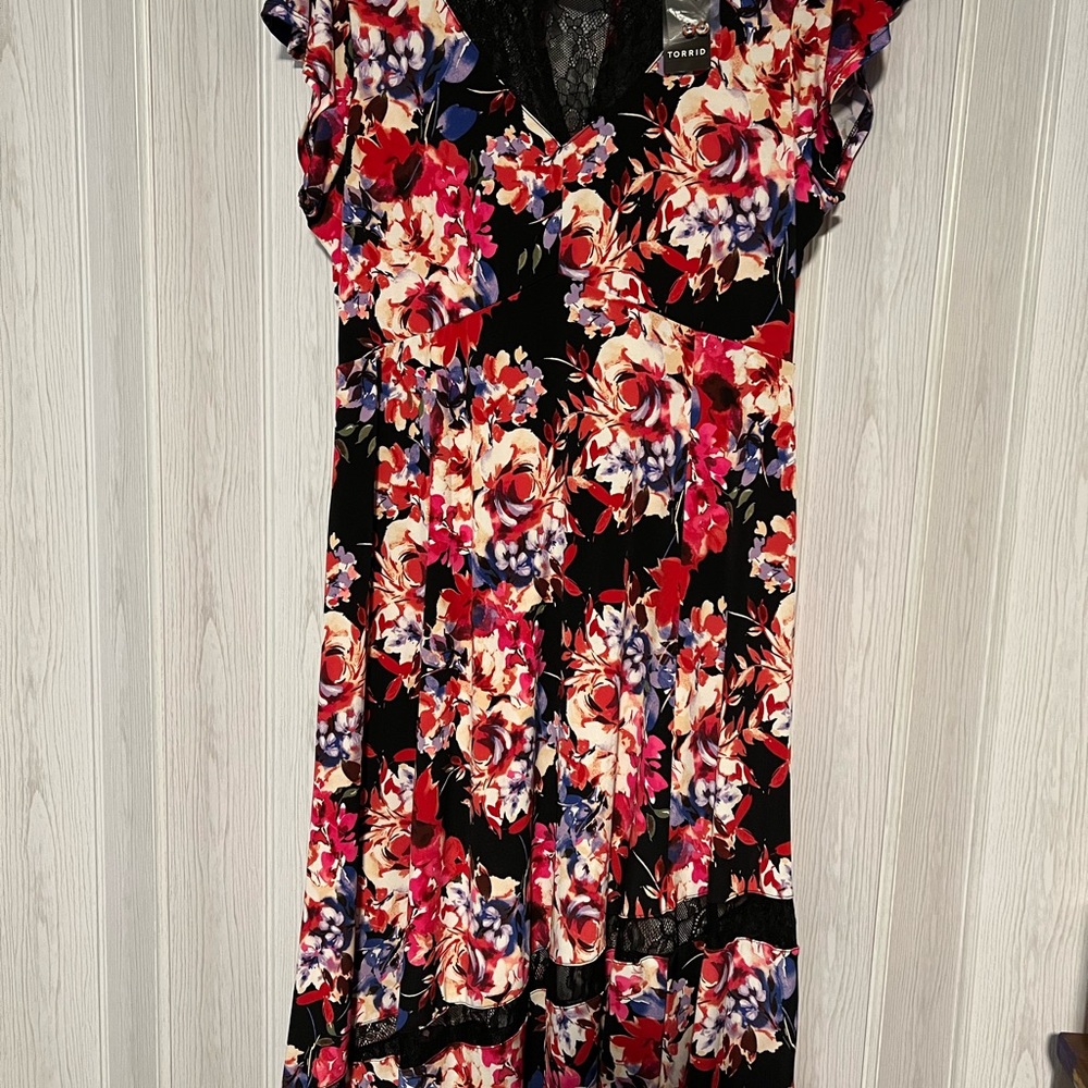 Torrid Floral dress size 1